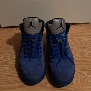 Air Jordan 5 Retro Blue Suede Size 10
